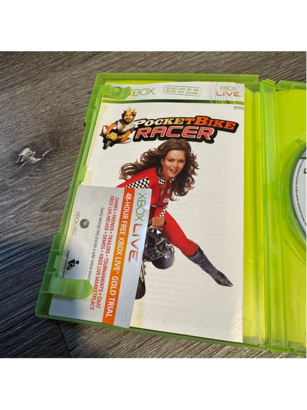 Microsoft PocketBike Racer Burger King Xbox Video Game Promo
